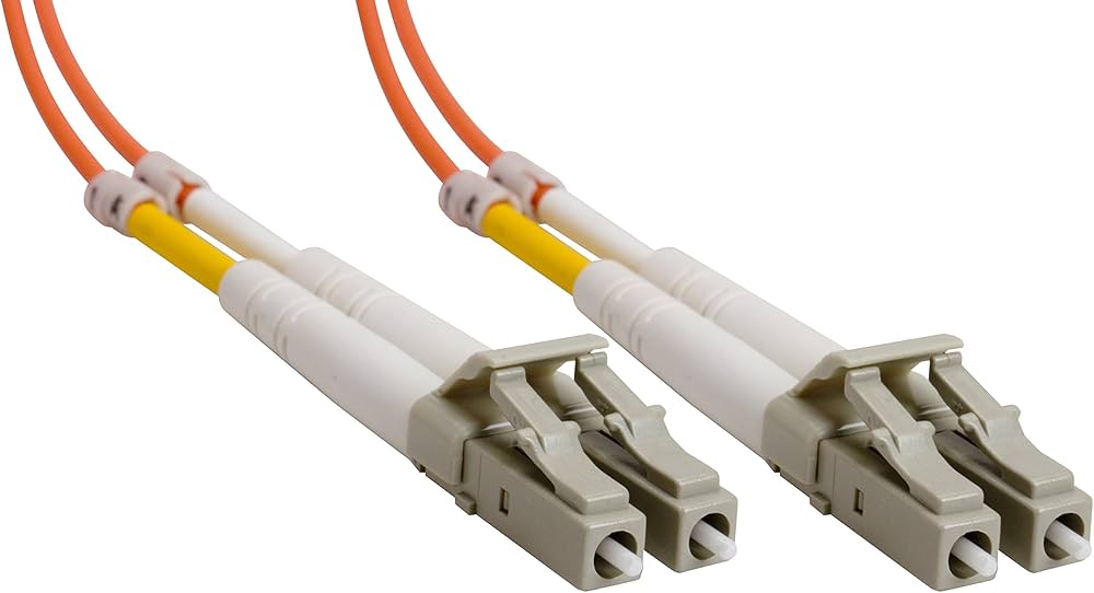 Ljósleiðaratengisnúra Enhanced LC - LC OM2 appelsínugul LSZH 2F 2.0mm ZDPX 6m