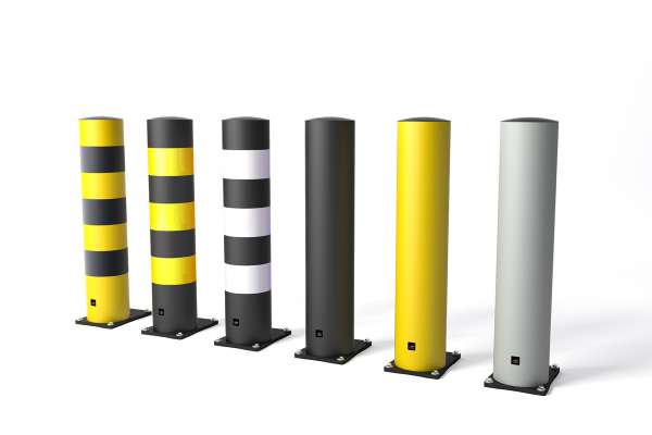 Öryggisstólpi Bollard Super 250X1200MM - gulur - ZC
