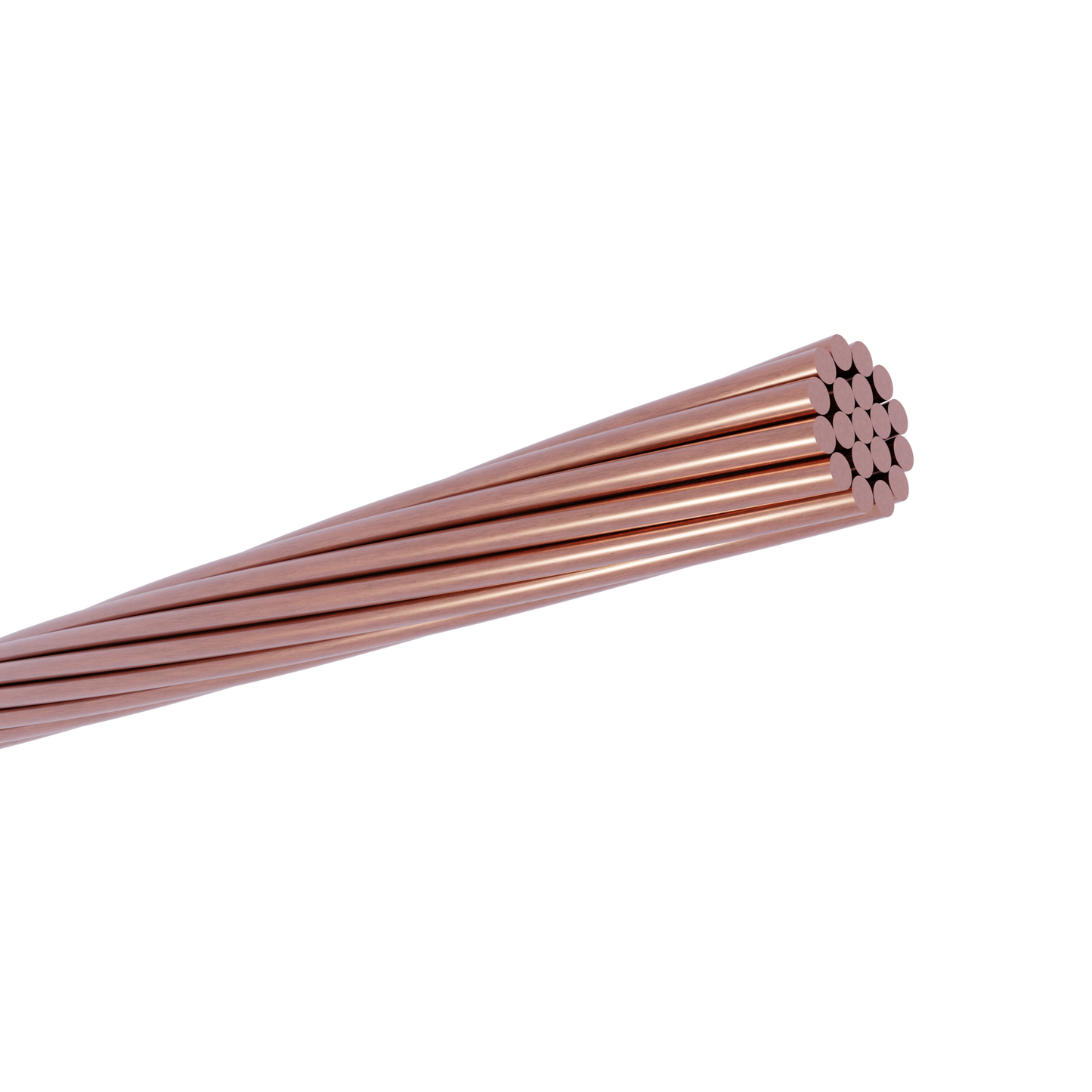 Jarðskautsvír 120 mm2, 24x2x57mm ber kopar