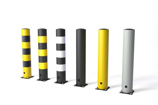 Öryggisstólpi Bollard Impact - 200x1200mm - gulur - ZC