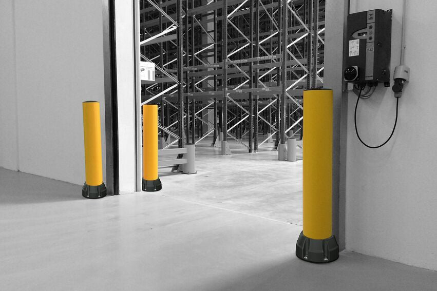 Öryggisstólpi 200F Ø200x1200mm gulur ZC