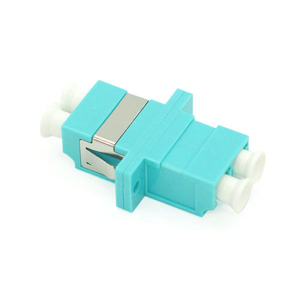 LC Duplex Adapter - ZIRCONIA SLEEVE Aqua