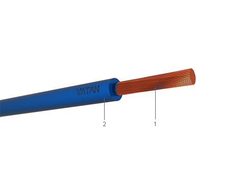 Fínþættur vír 2,5 mm² Blár