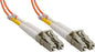 Ljósleiðaratengsnúra Enhanced LC - LC OM2 appelsínugul LSZH 2F 2.0mm ZDPX 8m