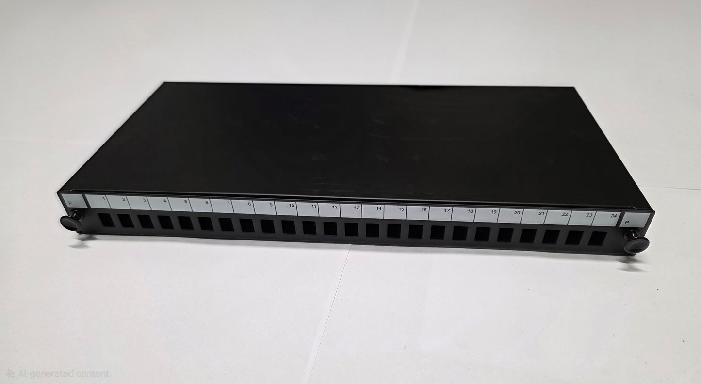 Sliding Panel 1U 24port (SCS/LCD) BK UNLOADED