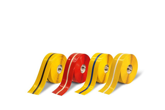 Merkilímband Lineplan Center Line 100mm - gu/sv (30m)