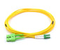 Ljósleiðaratengisnúra LC/APC-SC/APC single mode tvöf. gul  5 m