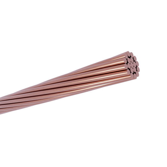 Jarðskautsvír 120 mm2, 24x2x57mm ber kopar