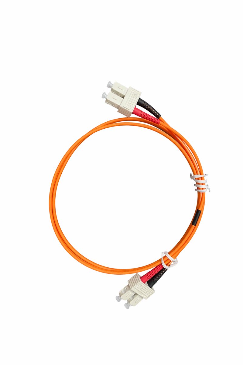 Ljósleiðaratengisnúra SC-SC 50 multi mode OM1 tvöf. appelsínugul 3 m